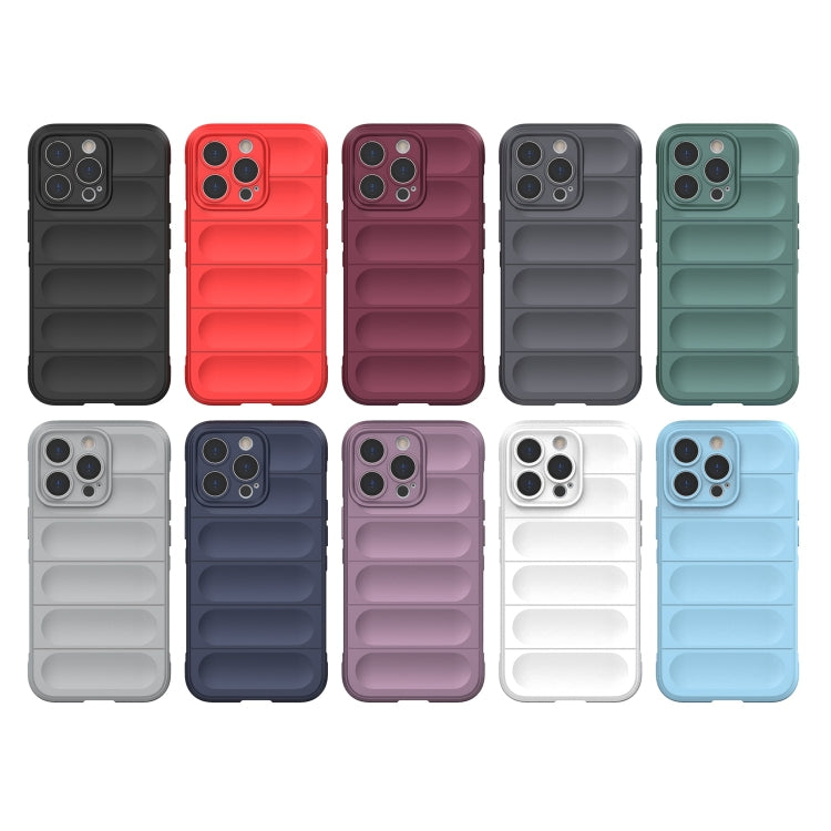 For iPhone 13 Pro Magic Shield TPU + Flannel Phone Case (Light Blue) - iPhone 13 Pro Cases by buy2fix | Online Shopping UK | buy2fix