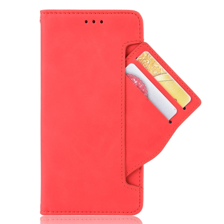 For Blackview A95 Skin Feel Calf Texture Card Slots Leather Phone Case(Red) - More Brand by buy2fix | Online Shopping UK | buy2fix