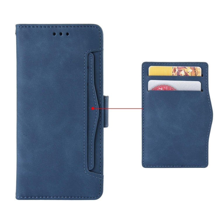 For Blackview A95 Skin Feel Calf Texture Card Slots Leather Phone Case(Blue) - More Brand by buy2fix | Online Shopping UK | buy2fix