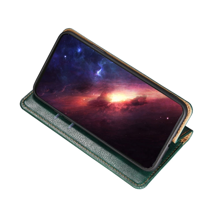 For Blackview A55 Pro Pure Color Magnetic Leather Phone Case(Green) - More Brand by buy2fix | Online Shopping UK | buy2fix