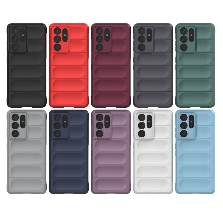 For Samsung Galaxy S21 Ultra  5G Magic Shield TPU + Flannel Phone Case(Grey) - Galaxy S21 Ultra 5G Cases by buy2fix | Online Shopping UK | buy2fix