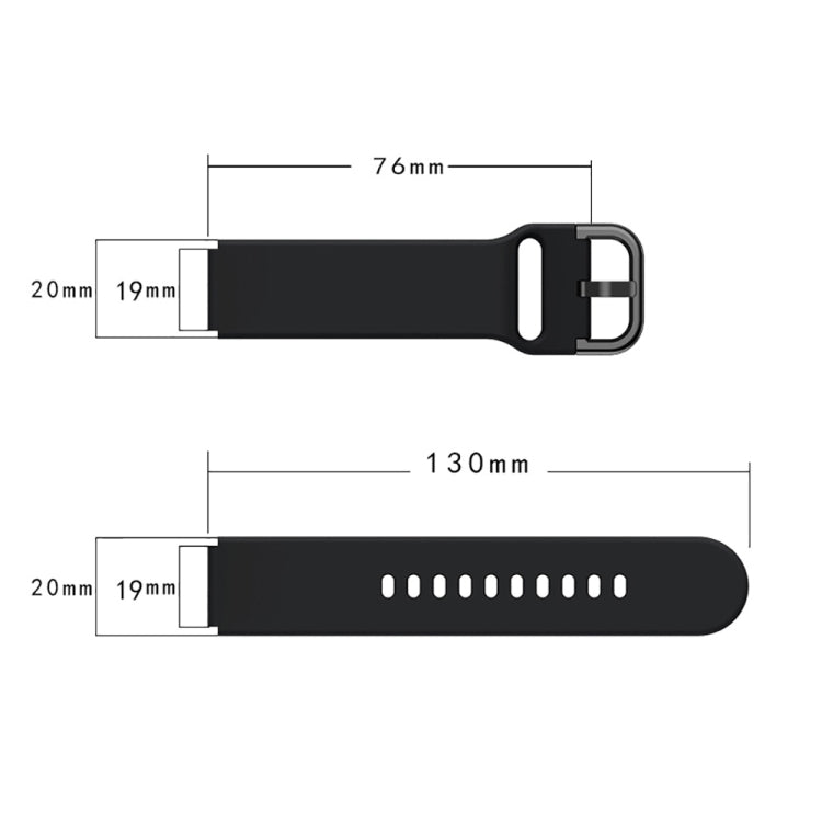 For ID205 / Willful SW021 19mm Electroplating Buckle Silicone Watch Band(White) - Watch Bands by buy2fix | Online Shopping UK | buy2fix