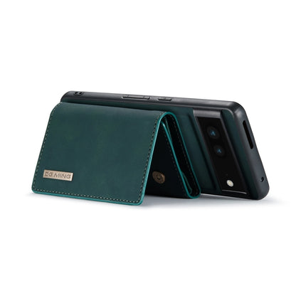 For Google Pixel 7 5G DG.MING M1 Series 3-Fold Multi Card Wallet + Magnetic Phone Case(Green) - Google Cases by DG.MING | Online Shopping UK | buy2fix