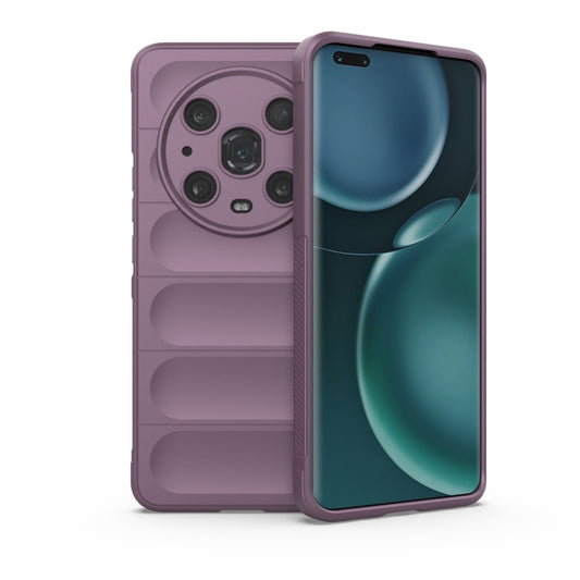 For Honor Magic4 Pro Magic Shield TPU + Flannel Phone Case(Purple) - Honor Cases by buy2fix | Online Shopping UK | buy2fix