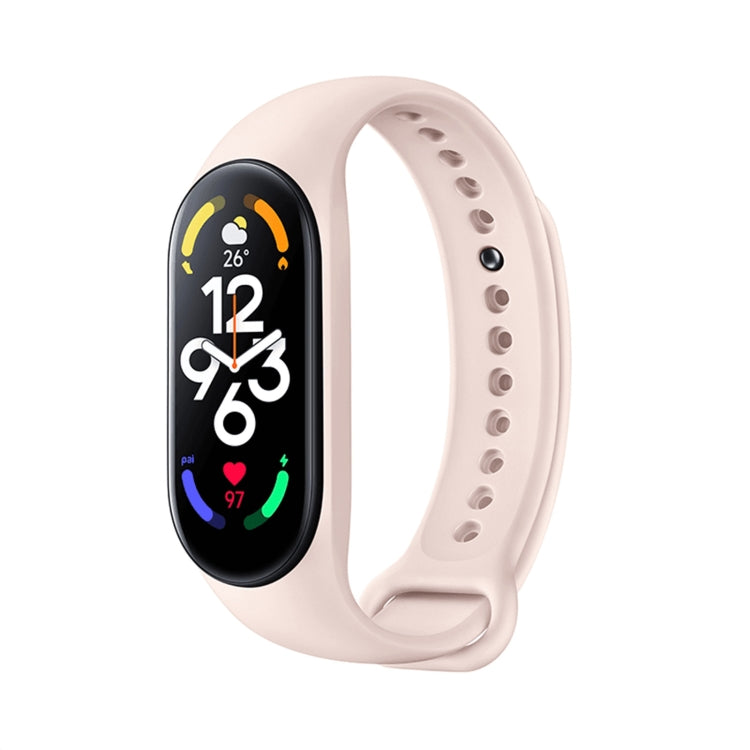 For Xiaomi Mi Band 7 Original Xiaomi Silicone Watch Band(Pink) - Watch Bands by Xiaomi | Online Shopping UK | buy2fix