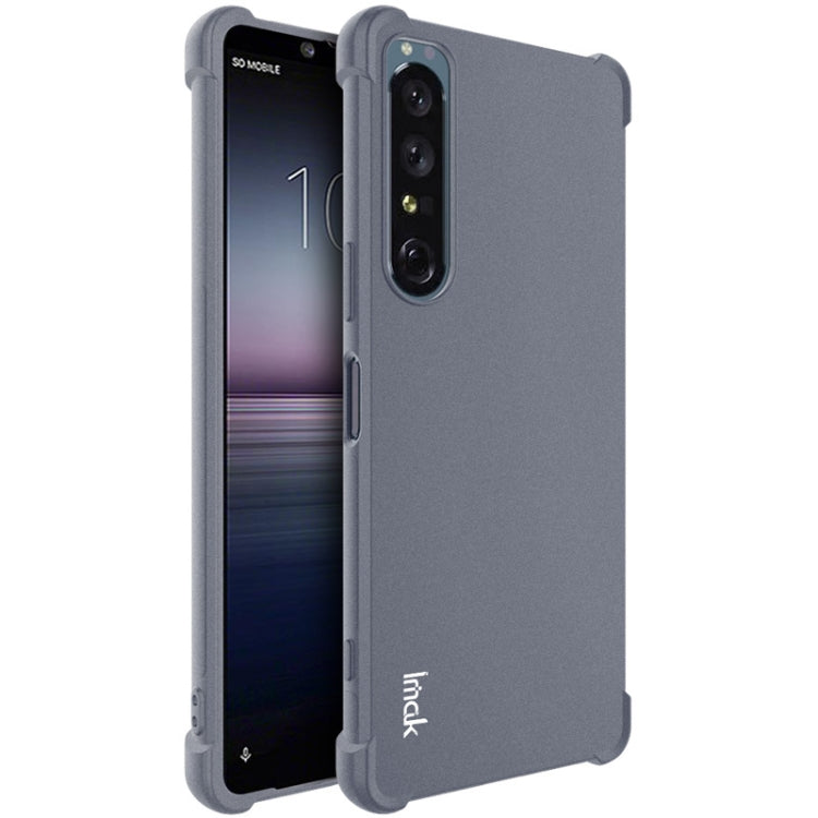 For Sony Xperia 1 IV IMAK All-inclusive Shockproof Airbag TPU Case with Screen Protector (Matte Grey) - Sony Cases by imak | Online Shopping UK | buy2fix