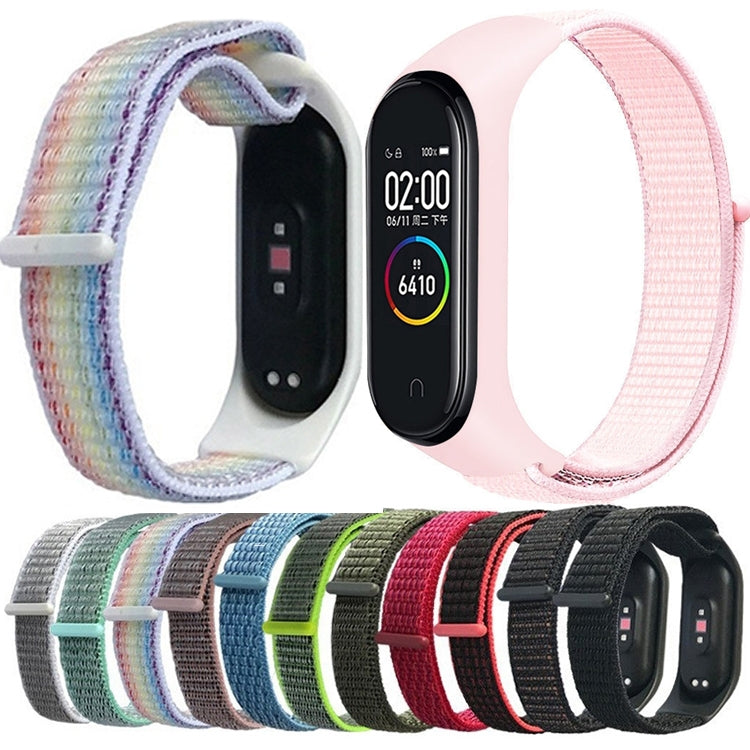 For Xiaomi Mi Band 7 Nylon Weave Watch Band(Ice Cyan) - Watch Bands by buy2fix | Online Shopping UK | buy2fix