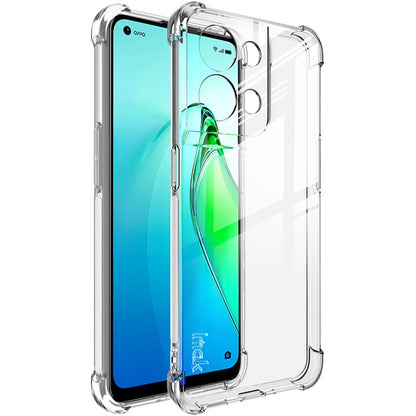 For OPPO Reno8 5G/Reno8 5G Global IMAK All-inclusive Shockproof Airbag TPU Case with Screen Protector (Transparent) - OPPO Cases by imak | Online Shopping UK | buy2fix