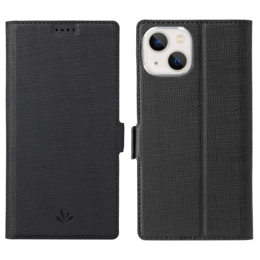 For iPhone 13 mini ViLi K Series Dual-side Buckle Magsafe Leather Phone Case (Black) - iPhone 13 mini Cases by ViLi | Online Shopping UK | buy2fix