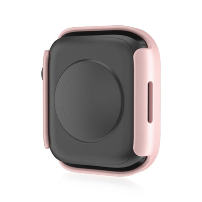 Life Waterproof Frosted 2 in 1 PC Frame + Tempered Glass Protective Case For Apple Watch Series 6 / 5 / 4 / SE 40mm(Rose Gold) - Watch Cases by buy2fix | Online Shopping UK | buy2fix