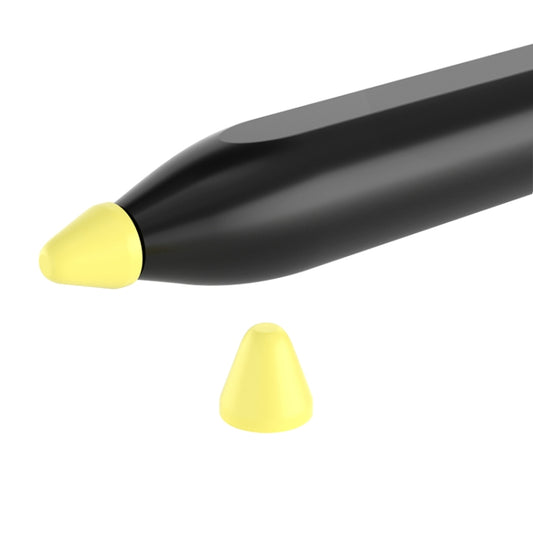 10 in 1 / Set Silicone Nib Cap For Xiaomi Pencil(Lemon Yellow) - Pencil Accessories by buy2fix | Online Shopping UK | buy2fix