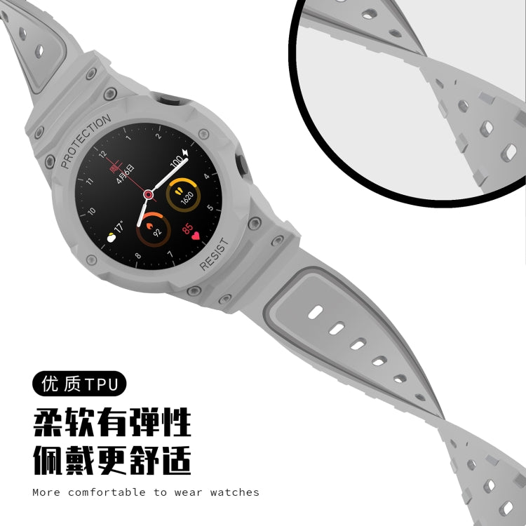 For Xiaomi Watch Color Sport Armor Unibody TPU Watch Band Case(Grey) - Watch Bands by buy2fix | Online Shopping UK | buy2fix