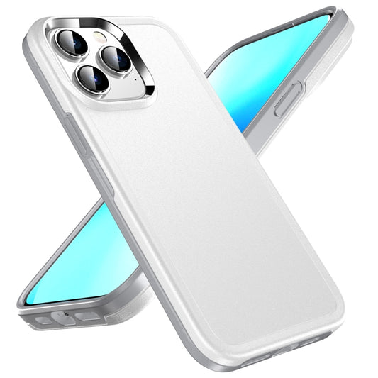 For iPhone 13 Double Solid Color Armor Phone Case(White) - iPhone 13 Cases by buy2fix | Online Shopping UK | buy2fix