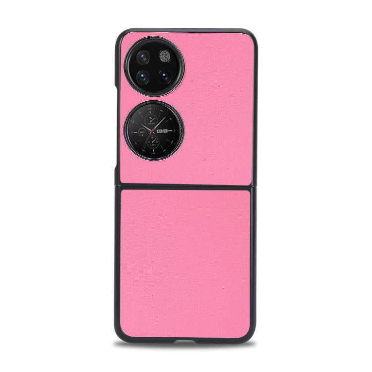 For Huawei P50 Pocket Plain Skin Litchi Texture Phone Case(Pink) - Ulefone Cases by buy2fix | Online Shopping UK | buy2fix