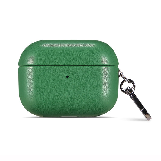 For Apple AirPods Pro 2 PU Leather Wireless Bluetooth Earphone Protective Case(Green) - For AirPods Pro 2 by buy2fix | Online Shopping UK | buy2fix