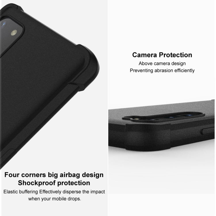 For iPhone 14 Pro Max imak Shockproof Airbag TPU Phone Case(Matte Black) - iPhone 14 Pro Max Cases by imak | Online Shopping UK | buy2fix