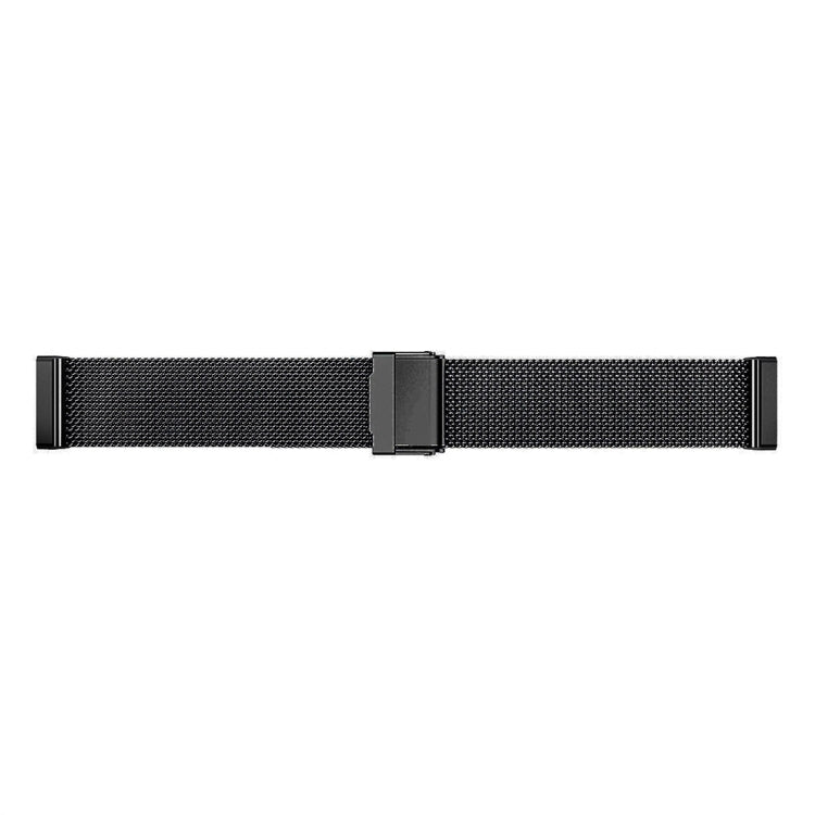For Fitbit Versa 4 / Sense 2 Universal Metal Stainless Steel Buckle Watch Band(Black) - Watch Bands by buy2fix | Online Shopping UK | buy2fix
