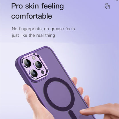 For iPhone 14 Pro TOTU Golden Shield Skin-feel MagSafe Phone Case(Purple) - iPhone 14 Pro Cases by TOTUDESIGN | Online Shopping UK | buy2fix