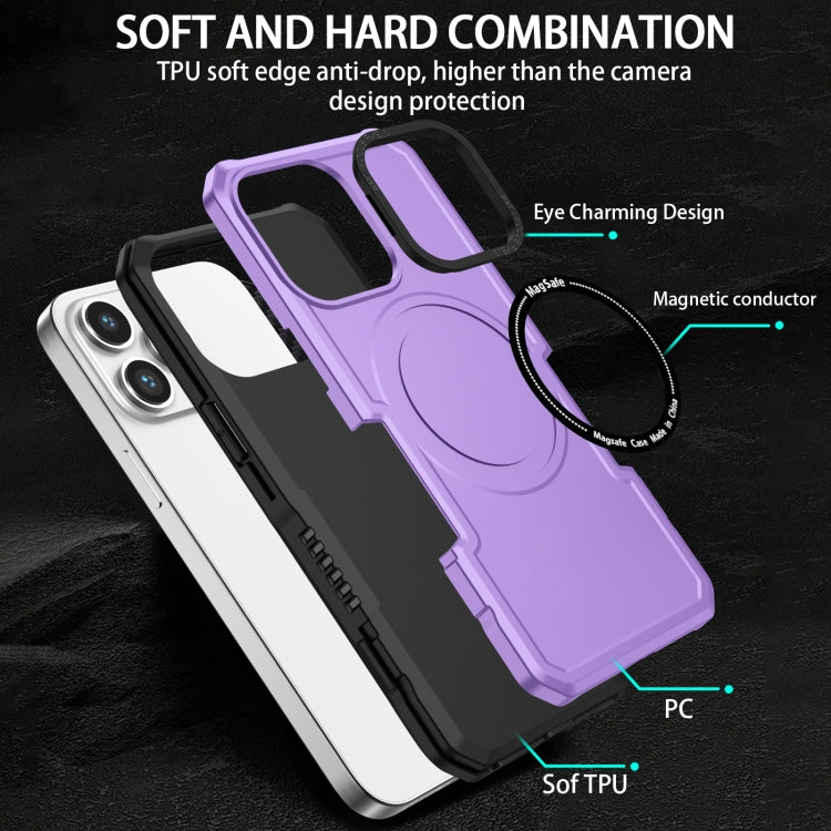 For iPhone 11 MagSafe Shockproof Armor Phone Case(Purple) - iPhone 11 Cases by buy2fix | Online Shopping UK | buy2fix