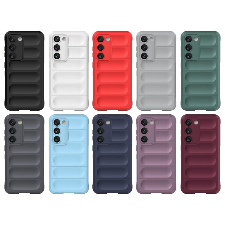 For Samsung Galaxy S23 5G Magic Shield TPU + Flannel Phone Case(Black) - Galaxy S23 5G Cases by buy2fix | Online Shopping UK | buy2fix