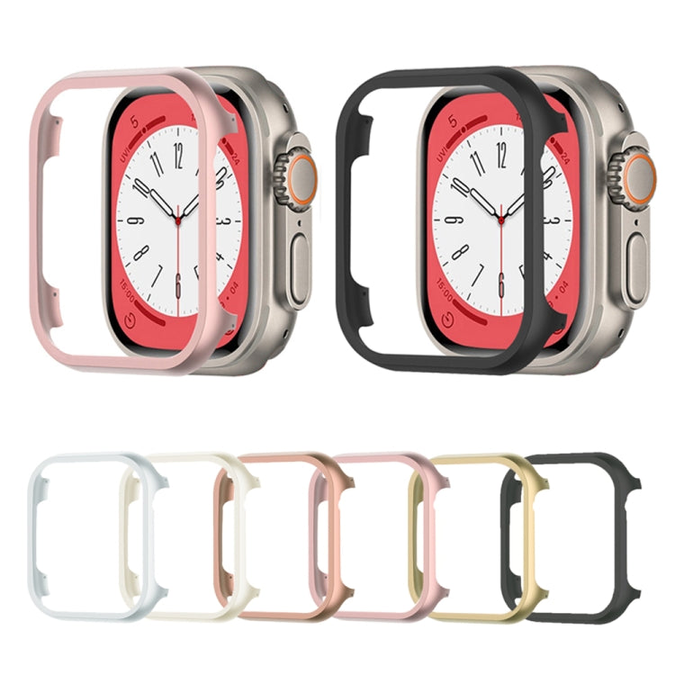 For Apple Watch Ultra 49mm Aluminum Alloy Frame Protective Case(Pink) - Watch Cases by buy2fix | Online Shopping UK | buy2fix