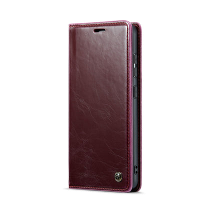 For Samsung Galaxy A30s／A50s／A50 CaseMe 003 Crazy Horse Texture Leather Phone Case(Wine Red) - Galaxy Phone Cases by CaseMe | Online Shopping UK | buy2fix