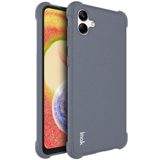 For Samsung Galaxy A04 4G imak Shockproof Airbag TPU Phone Case(Matte Grey) - Galaxy Phone Cases by imak | Online Shopping UK | buy2fix