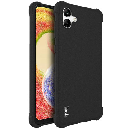 For Samsung Galaxy A04 4G imak Shockproof Airbag TPU Phone Case(Matte Black) - Galaxy Phone Cases by imak | Online Shopping UK | buy2fix