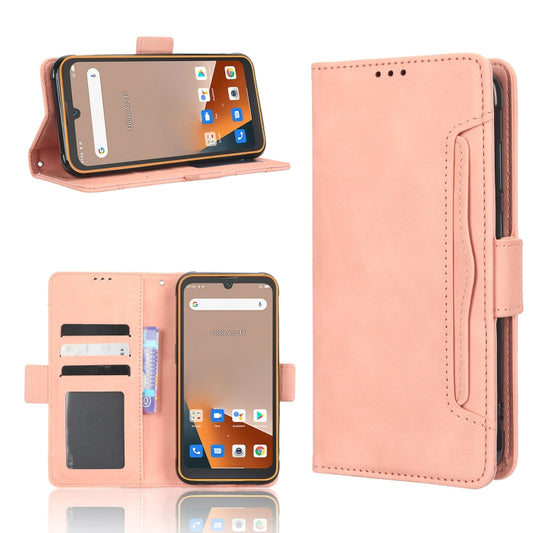 For Blackview BV5200 Skin Feel Calf Texture Card Slots Leather Phone Case(Pink) - More Brand by buy2fix | Online Shopping UK | buy2fix