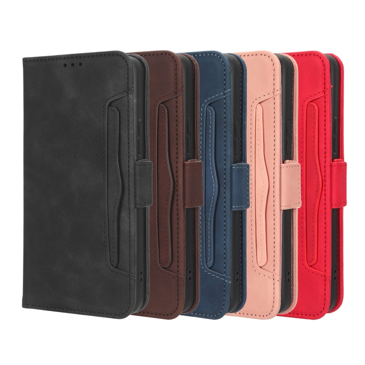 For Blackview BV5200 Skin Feel Calf Texture Card Slots Leather Phone Case(Red) - More Brand by buy2fix | Online Shopping UK | buy2fix