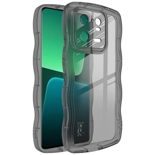 For Xiaomi 13 Pro 5G IMAK UX-8 Series Transparent Shockproof TPU Phone Case(Transparent Black) - iPhone 13 Pro Cases by imak | Online Shopping UK | buy2fix