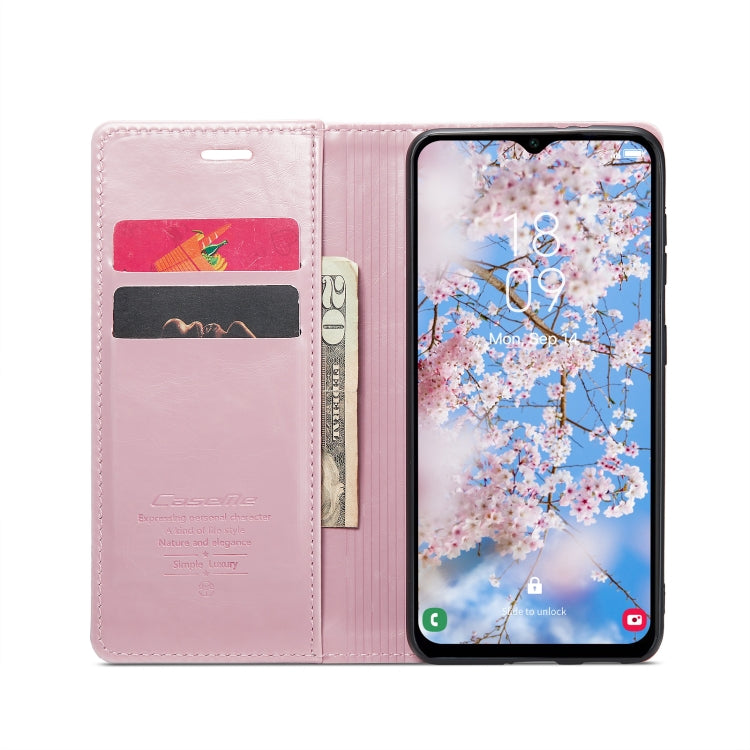 For Samsung Galaxy A14 5G CaseMe 003 Crazy Horse Texture Leather Phone Case(Rose Gold) - Galaxy Phone Cases by CaseMe | Online Shopping UK | buy2fix