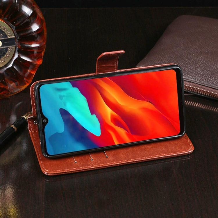 For Blackview A80 Pro idewei Crazy Horse Texture Horizontal Flip Leather Case with Holder & Card Slots & Wallet(Rose Red) - More Brand by idewei | Online Shopping UK | buy2fix