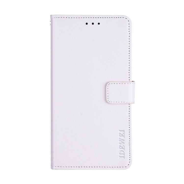 For Doogee X55 idewei  Crazy Horse Texture Horizontal Flip Leather Case with Holder & Card Slots & Wallet(White) - More Brand by idewei | Online Shopping UK | buy2fix