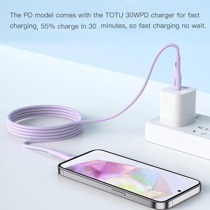 TOTU BT-023 Skin Sense Series USB to Type-C Silicone Data Cable, Length:2m(White) - USB-C & Type-C Cable by TOTUDESIGN | Online Shopping UK | buy2fix