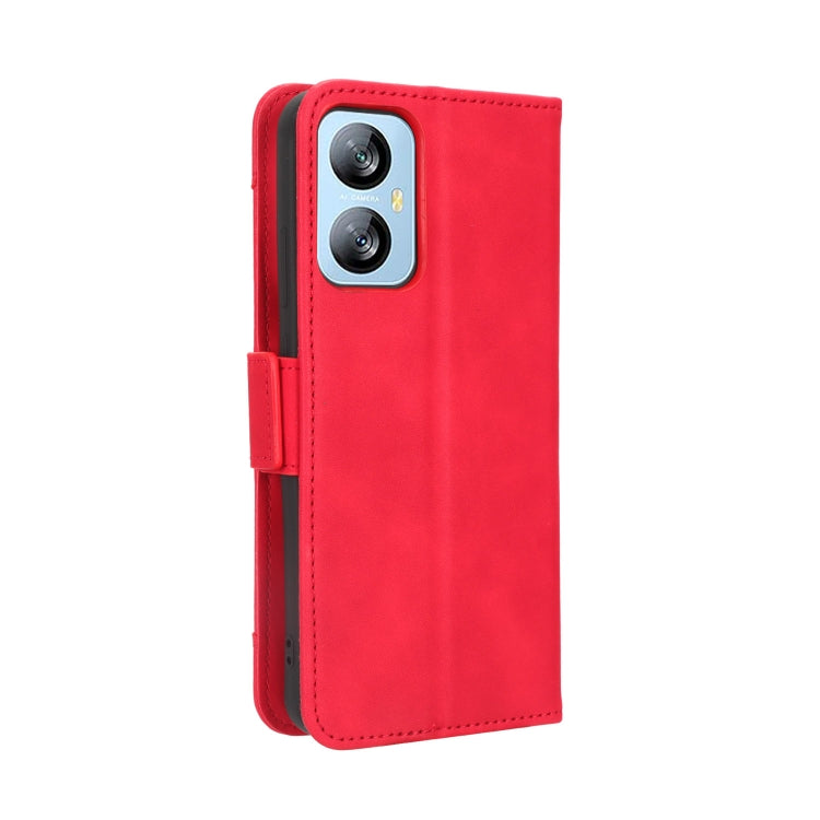 For Blackview A52 Skin Feel Calf Texture Card Slots Leather Phone Case(Red) - More Brand by buy2fix | Online Shopping UK | buy2fix