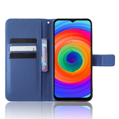 For Ulefone Note 14 Diamond Texture Leather Phone Case(Blue) - Ulefone Cases by buy2fix | Online Shopping UK | buy2fix