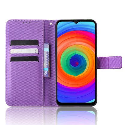 For Ulefone Note 14 Diamond Texture Leather Phone Case(Purple) - Ulefone Cases by buy2fix | Online Shopping UK | buy2fix