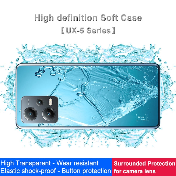 IMAK UX-5 Series Transparent Shockproof TPU Protective Case For Xiaomi Redmi Note 12 5G Indian version/Poco X5 5G - Xiaomi Cases by imak | Online Shopping UK | buy2fix