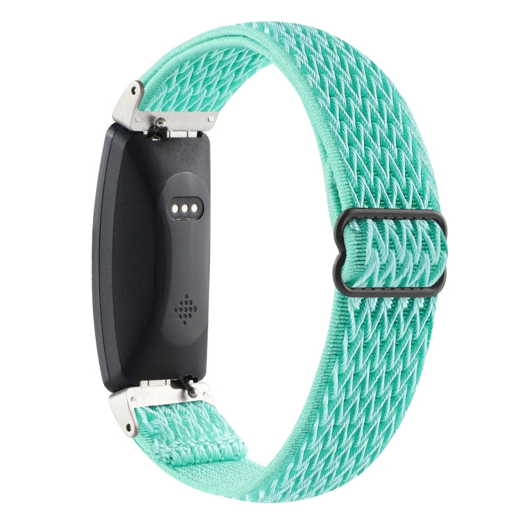 For Fitbit Inspire 2 Buckle Wave Braided Nylon Watch Band(Teal) - Watch Bands by buy2fix | Online Shopping UK | buy2fix