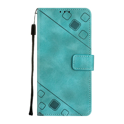 For OnePlus 11 Skin-feel Embossed Leather Phone Case(Green) - OnePlus Cases by buy2fix | Online Shopping UK | buy2fix