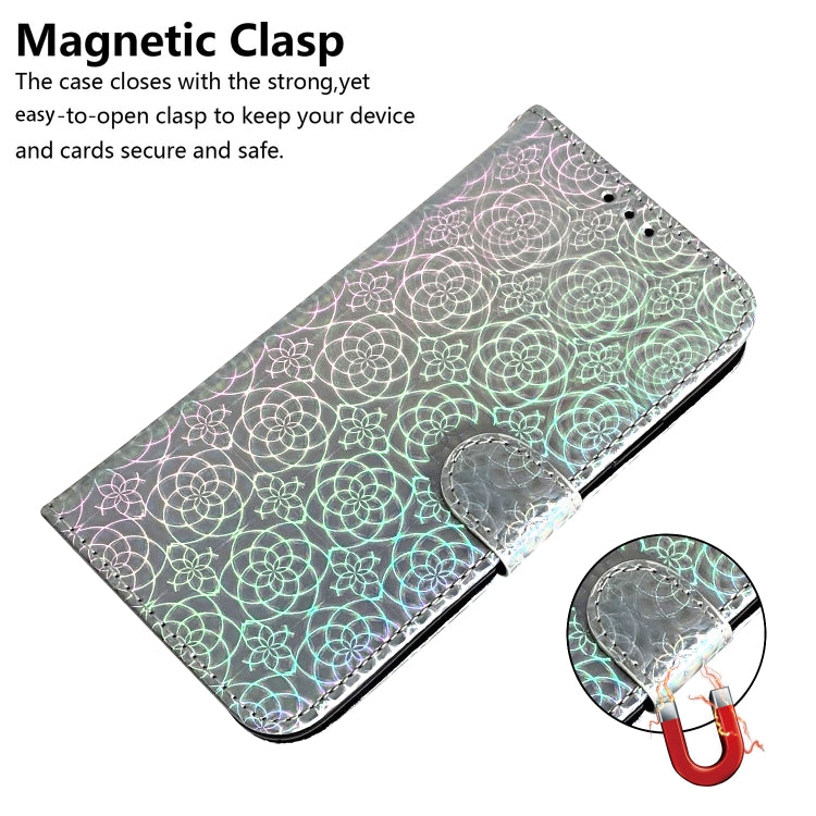 For OnePlus 11 Colorful Magnetic Buckle Leather Phone Case(Silver) - OnePlus Cases by buy2fix | Online Shopping UK | buy2fix