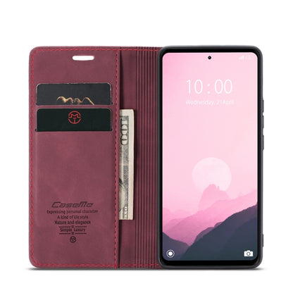 For Xiaomi Redmi 11A / 12C CaseMe 013 Multifunctional Horizontal Flip Leather Phone Case(Wine Red) - Xiaomi Cases by CaseMe | Online Shopping UK | buy2fix