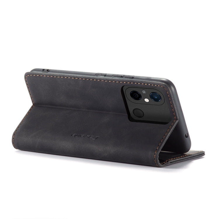 For Xiaomi Redmi 11A / 12C CaseMe 013 Multifunctional Horizontal Flip Leather Phone Case(Black) - Xiaomi Cases by CaseMe | Online Shopping UK | buy2fix