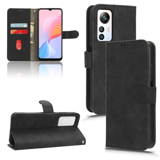 For Blackview A85 Skin Feel Magnetic Flip Leather Phone Case(Black) - More Brand by buy2fix | Online Shopping UK | buy2fix