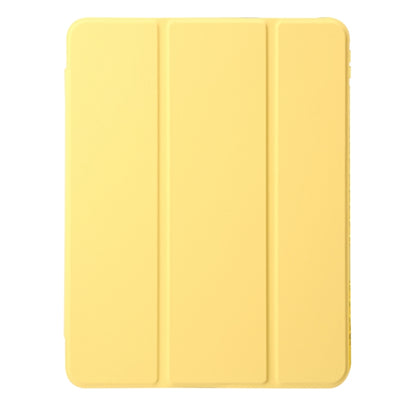 Clear Acrylic Leather Tablet Case For iPad Air 13 2024 / Pro 12.9 2022/ 2021 / 2020 / 2018(Yellow) - iPad Pro 12.9 (2022/2021) Cases by buy2fix | Online Shopping UK | buy2fix