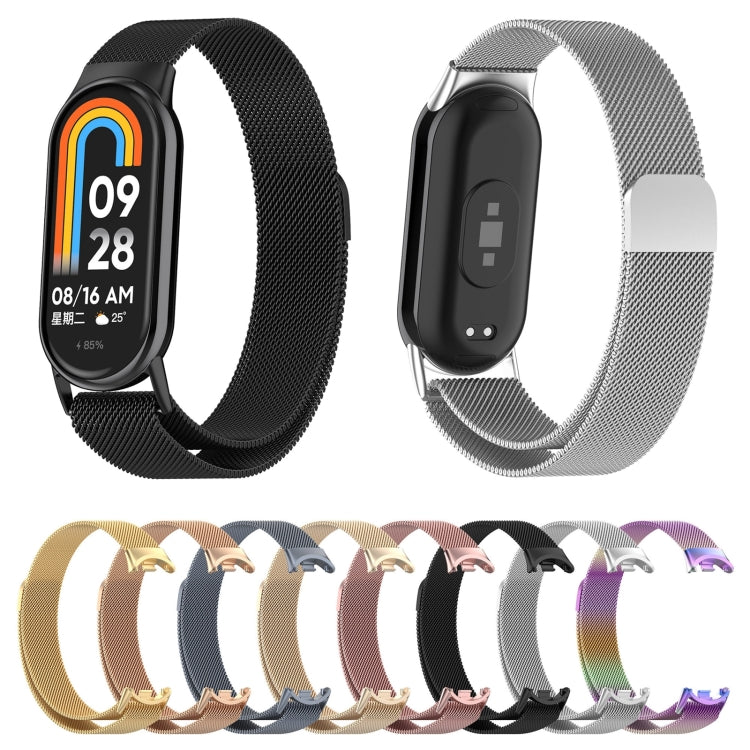 For Xiaomi Mi Band 8 Milanese Metal Watch Band(Gold) - Watch Bands by buy2fix | Online Shopping UK | buy2fix