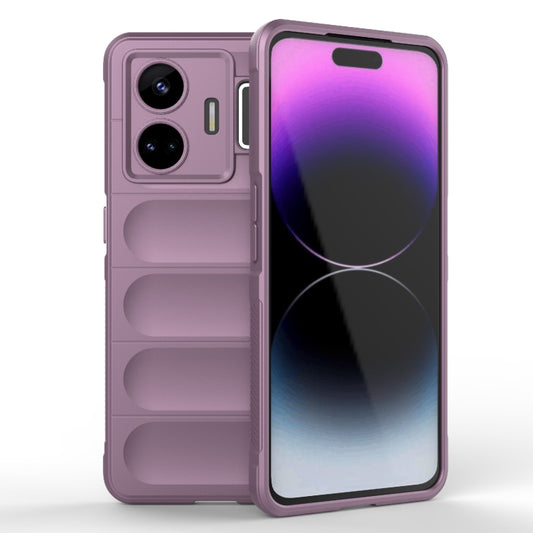 For Realme GT Neo 5 5G Magic Shield TPU + Flannel Phone Case(Purple) - Realme Cases by buy2fix | Online Shopping UK | buy2fix