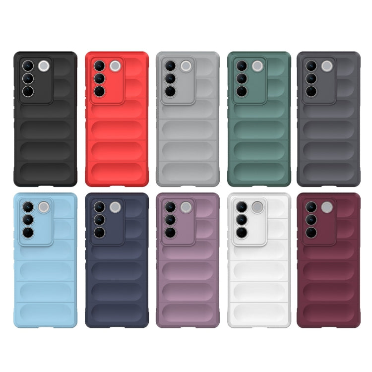 For vivo S16 Pro 5G Magic Shield TPU + Flannel Phone Case(Black) - vivo Cases by buy2fix | Online Shopping UK | buy2fix