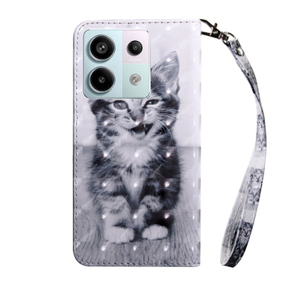 For Xiaomi Redmi Note 13 Pro 5G 3D Painted Pattern Leather Phone Case(Smile Cat) - Note 13 Pro Cases by buy2fix | Online Shopping UK | buy2fix